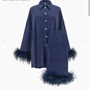 Sleeper Cosmos Oversized Metallic Jersey Pajama Set